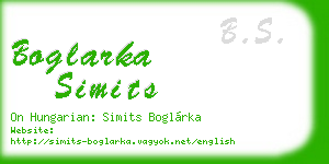 boglarka simits business card